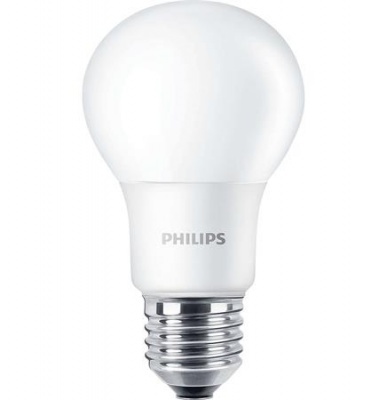 LED izzó, E27, gömb, 8W, 806lm, 2700K, A60, PHILIPS "CorePro"