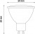LED izzó, GU10 spot, 7W, 620lm, 4000K, AVIDE